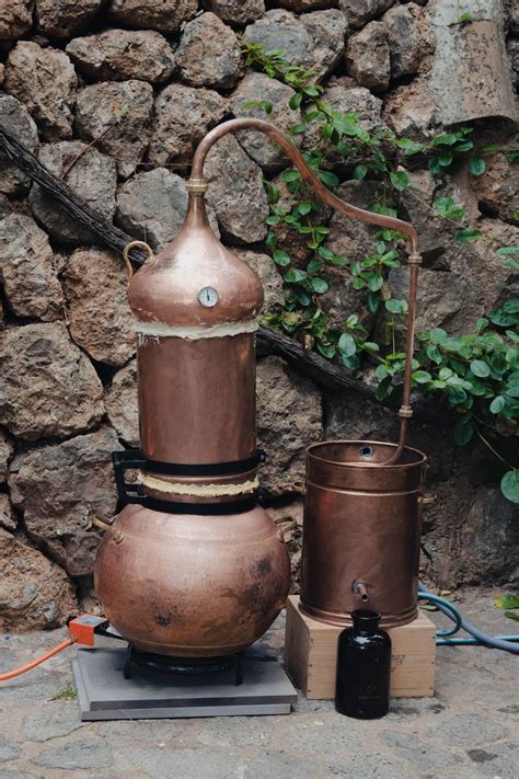 Alambicchi di rame per la distillazione della tequila
