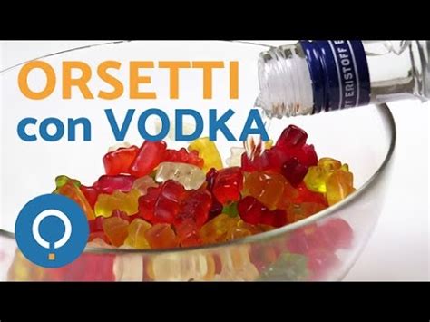 Orsetti gommosi alla vodka pronti per essere serviti