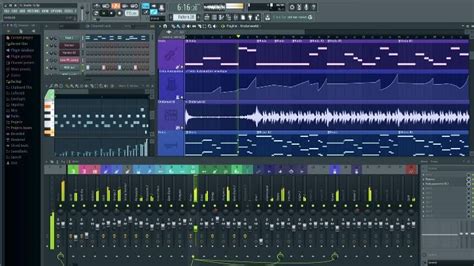Schermata di un software di produzione musicale con tracce MIDI