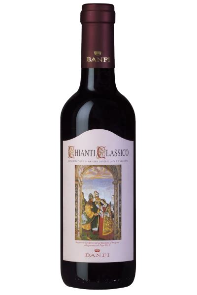 Bottiglia di Chianti Classico con etichetta tradizionale