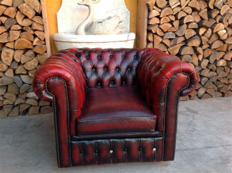 Poltrona Chesterfield originale inglese