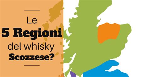 Mappa delle principali regioni produttrici di whisky scozzese