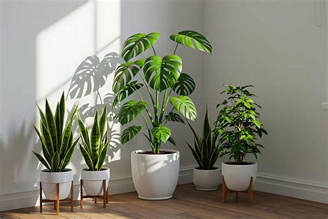 Interno di un foodbar moderno e luminoso con tavoli in legno e piante