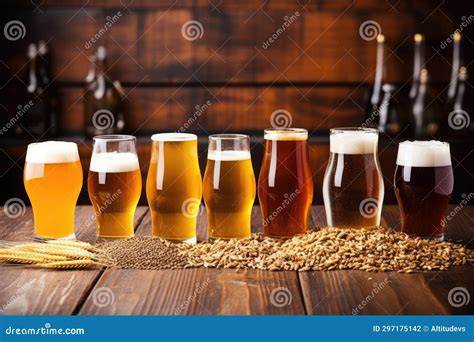 Assortment of craft beers and homebrewed beverages