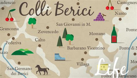 Mappa dei Colli Berici