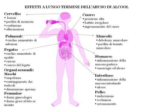 Infografica sugli effetti dell'alcol sulla salute riproduttiva maschile