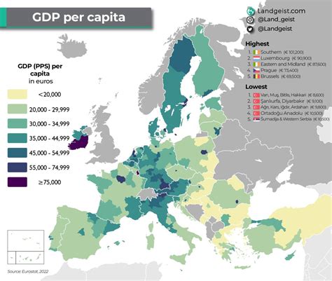 Mappa Europa con spesa pro capite per alcolici