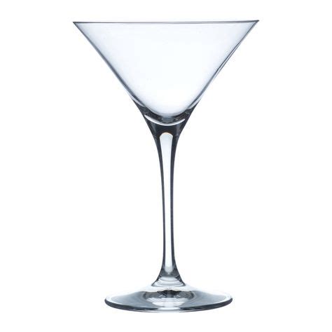 Coppetta da cocktail Martini con guarnizione di oliva e scorza di limone