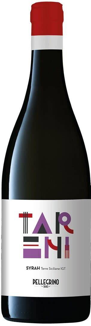 Bottiglia di Syrah Tareni Pellegrino