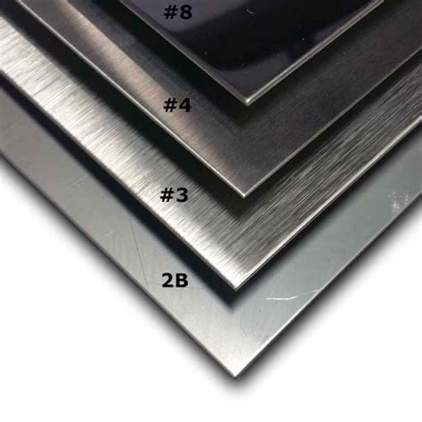 Confronto visivo tra finitura a specchio e finitura spazzolata su acciaio inossidabile.