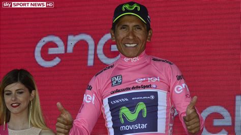 Nairo Quintana in maglia rosa