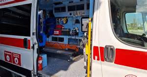 Ambulanza in azione durante un intervento di emergenza