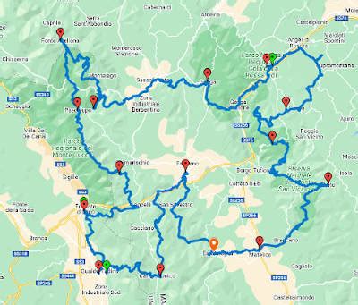 Mappa del Sentiero GR delle Abbazie Trappiste in Vallonia