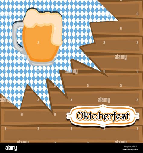 Un boccale di birra tedesco con uno sfondo di un tendone da Oktoberfest