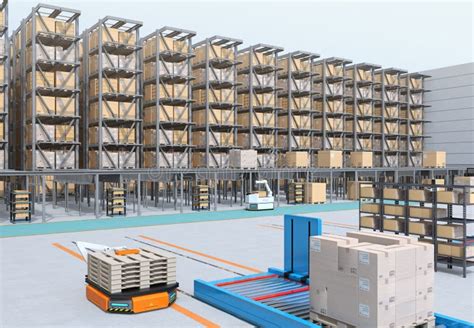Magazzino automatizzato di un centro logistico