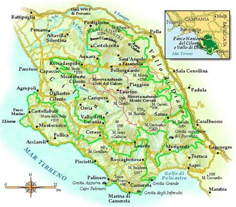Mappa di Ogliastro Cilento con indicazione del birrificio