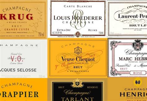 etichette di champagne