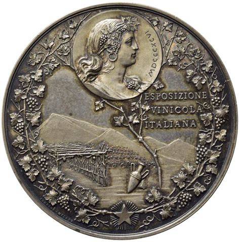 Medaglia commemorativa dell'Esposizione Vinicola Italiana di Buenos Aires 1896