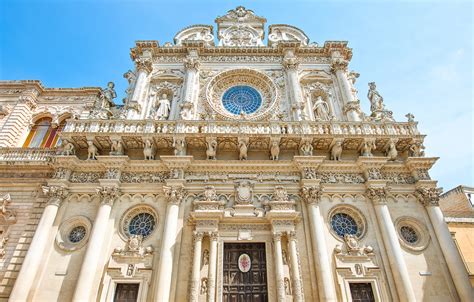 Facciata della Basilica di Santa Croce a Lecce