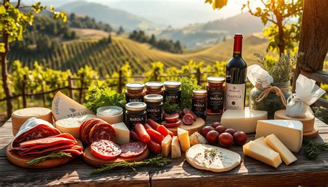 Un tavolo apparecchiato con prodotti tipici e vino de La Casetta