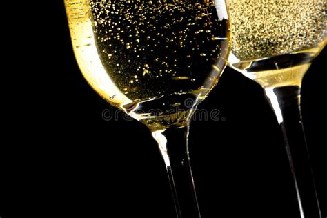 Flûte da champagne con bollicine