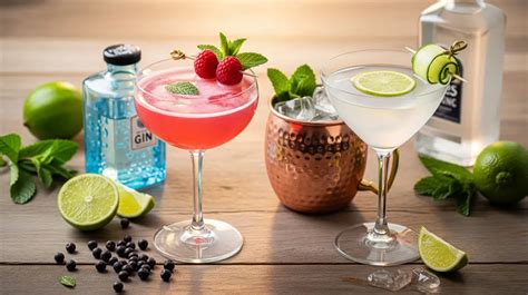 Varietà di cocktail a base di vodka colorati