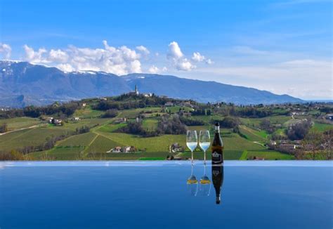 Vigneti di Prosecco con vista panoramica